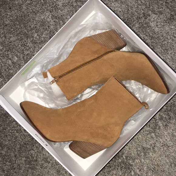 Camel ankle low heel booties Steve Madden - Picture 2 of 4